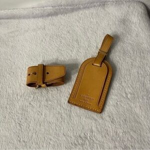Authentic Louis Vuitton luggage tag set